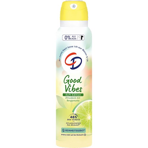CD Good Vibes Niemiecki dezodorant w sprayu Zitruskick z bergamotką 150ml