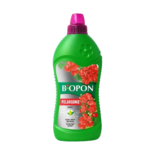 BIOPON Nawóz do pelargonii długie i obfite kwitnienie płyn 1L