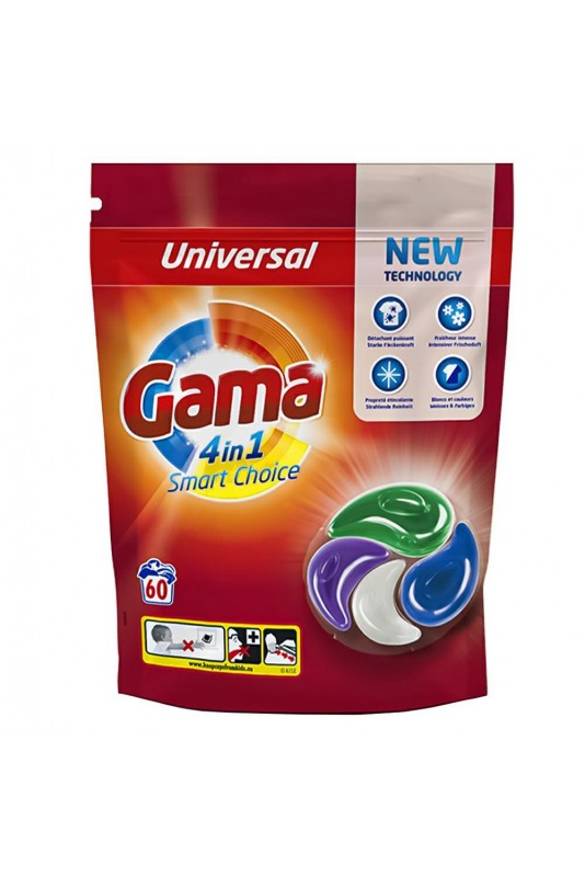 VIZIR   Gama Kapsułki do prania 4w1 60szt Uniwersalne DE /6/ - Sklep i hurtownia FH German