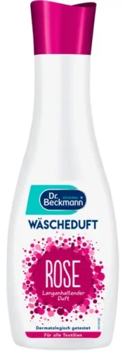 Dr. Beckmann Perfumy do prania, suszarki 250 ml Rose – niemiecki zapach do tkanin o kwiatowej nucie różanej