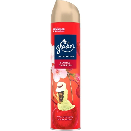 GLADE Floral Cherries Odświeżacz powietrza w sprayu 300ml (Limited Edition)