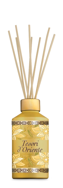 Tesori d'Oriente Vaniglia e Zenzero del Madagascar Aromatyczny dyfuzor zapachowy z patyczkami 200ml - Sklep i hurtownia FH German