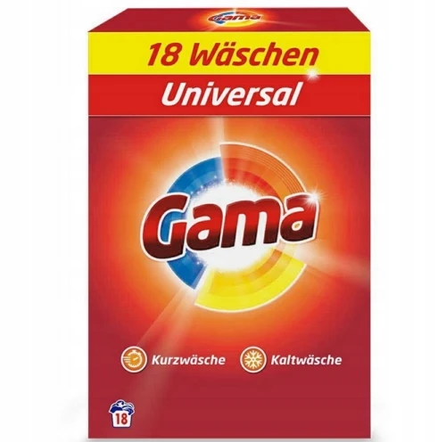 GAMA   Proszek do prania Uniwersal 18P 1,08kg  /8/  DE