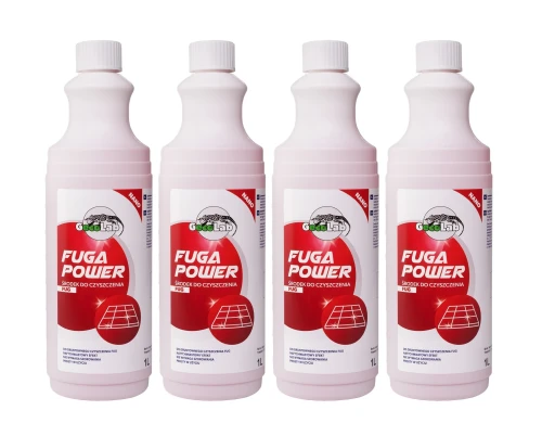 GECO LAB Fuga Power 4×1 L – Zestaw profesjonalnych środków do czyszczenia fug