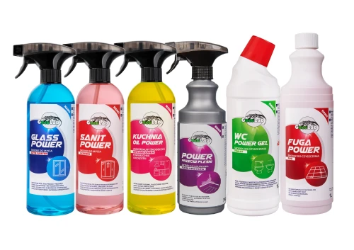 GECO LAB Zestaw Środków do Sprzątania 6×750–1000 ml – Profesjonalna czystość i ochrona przed pleśnią