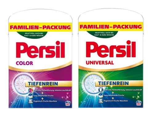 PERSIL Zestaw proszków do prania Universal + Color 2x 4,95kg (180 prań) z Niemiec