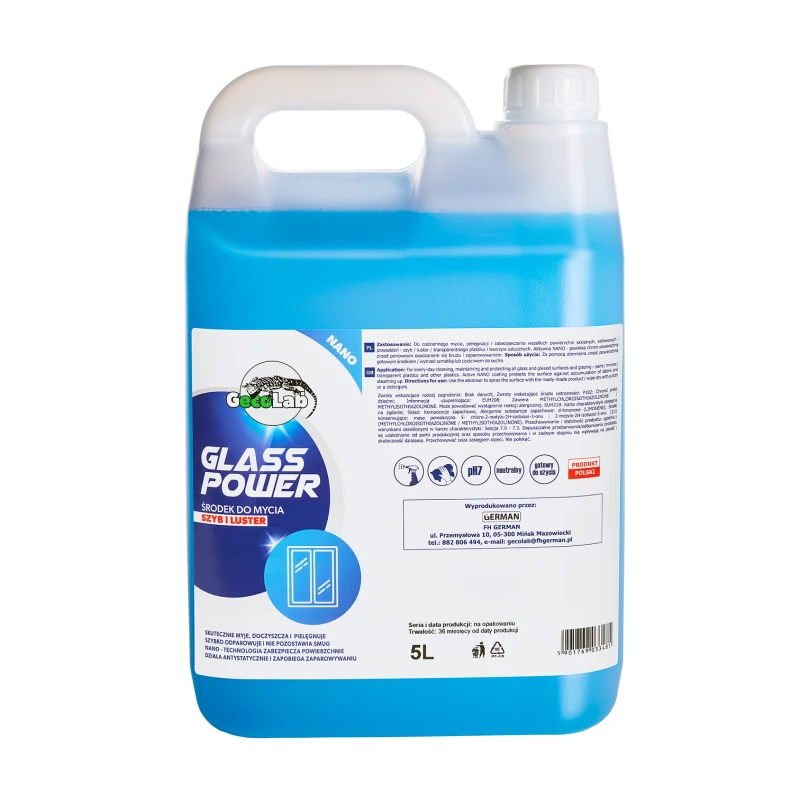 GecoLab Glass Power Środek do Szyb i Luster 5L - Sklep i hurtownia FH German