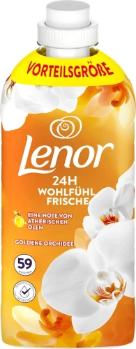 LENOR Płyn do Płukania 1,239 L Goldene Orchidee – Zmysłowa Miękkość i Elegancki Zapach z Niemiec