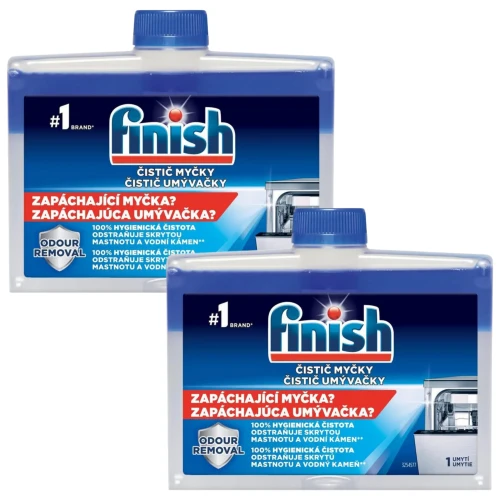 FINISH Płyn do czyszczenia zmywarek 2x250 ml – higiena i skuteczność dla Twojego urządzenia