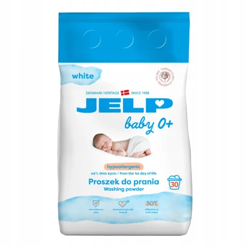 JELP 0+ Hipoalergiczny proszek do prania 2,25kg Biel 30P DM   /5