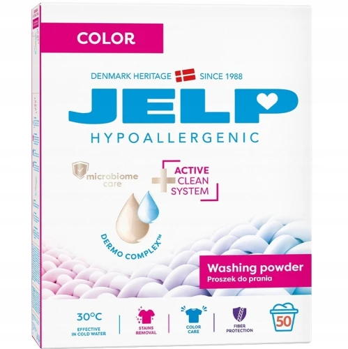 JELP 0+ Hipoalergiczny proszek do prania 3kg Kolor 50P  DM