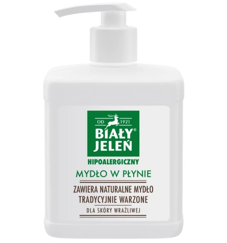 BIAŁY JELEN Mydło w płynie hipoalergiczne z pompką 500ml