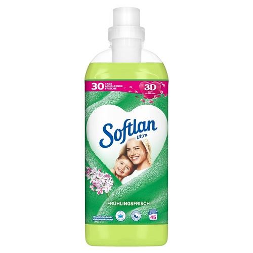 Softlan 3D Frühlingsfrisch 1 L – niemiecki płyn do płukania tkanin 45 prań - Sklep i hurtownia FHGerman