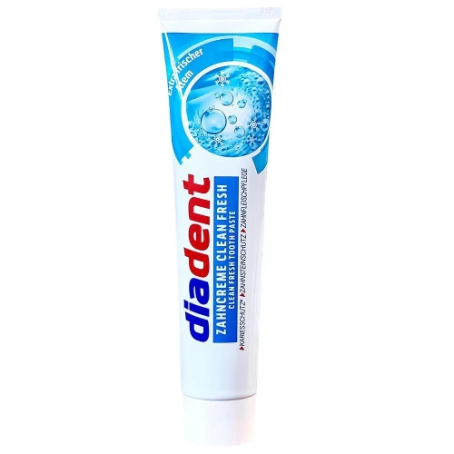 DIADENT Zahncreme Clean Fresh Pasta do Zębów 125ml – Niemiecka Pasta do Zębów DE