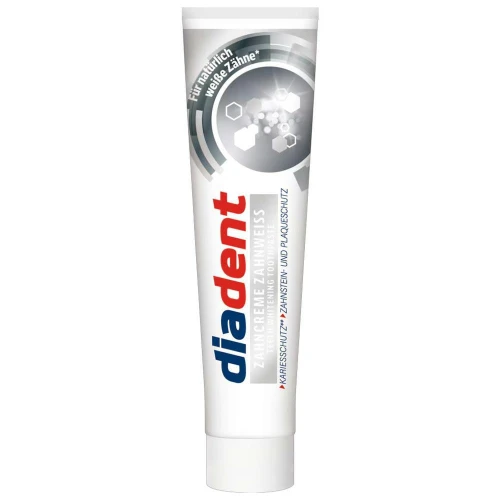 DIADENT Zahncreme Zahnweiss Wybielająca Pasta do Zębów 125ml – Niemiecka Pasta do Zębów DE