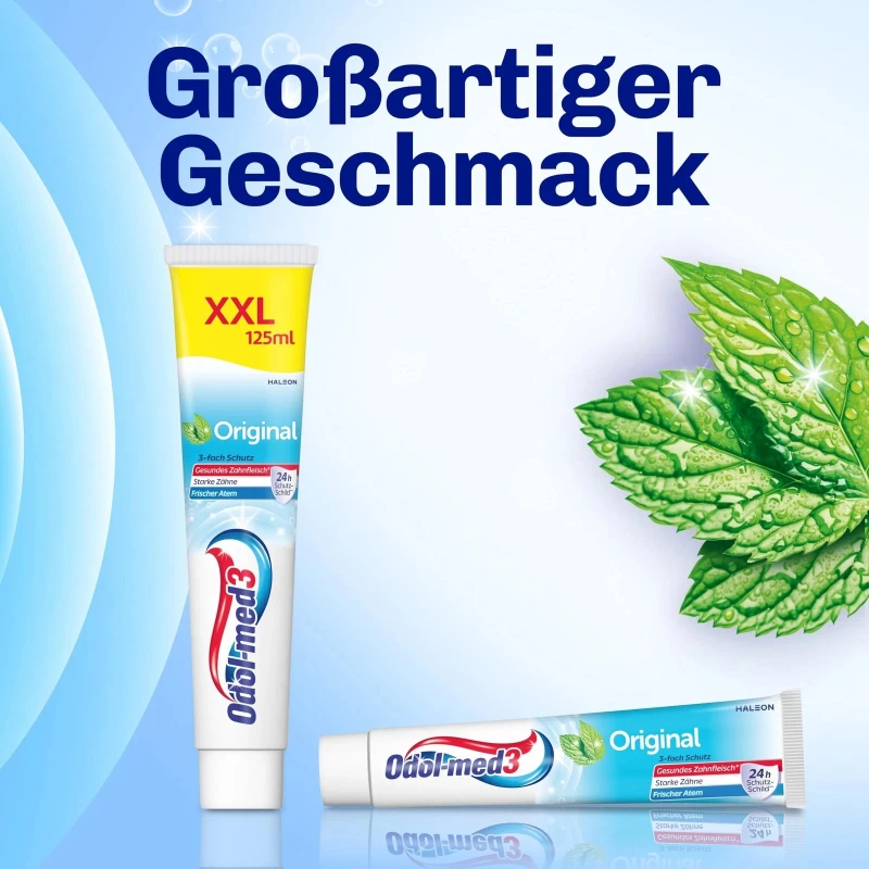 ODOL-MED3 Original Pasta do Zębów XXL 125ml – Niemiecka Pasta do Zębów 3-fach Schutz DE - Sklep i hurtownia FHGerman