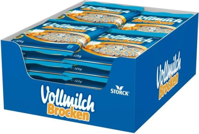 STORCK Vollmilch Brocken Cukierki Karmelowe z Nadzieniem Mlecznym 325g – Niemieckie Cukierki DE - Sklep i hurtownia FHGerman