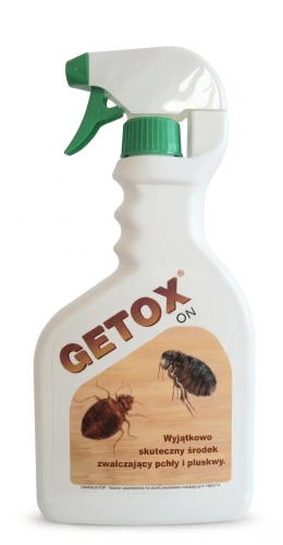 GETOX ON – Środek Zwalczający Pchły i Pluskwy (Płyn ze Sprayem)