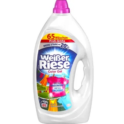 Niemiecki Żel do Prania Tkanin Kolorowych WEIßER RIESE Color Gel 130P (5,850 L / 2x65P) DE – Wydajny Niemiecki Płyn do Prania Koloru - Sklep i hurtownia FHGerman