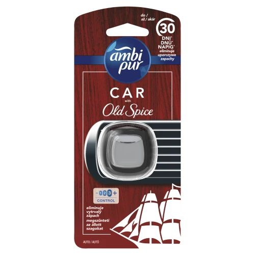 Samochodowy Odświeżacz Powietrza AMBI PUR Car Old Spice 2 ml – Zapach do Kratki Nawiewu