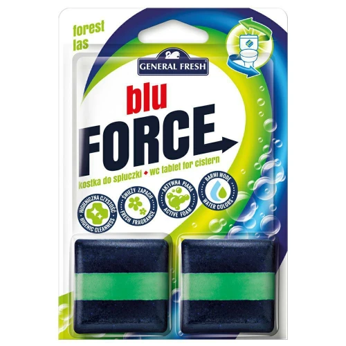Kostka do Spłuczki GENERAL FRESH Blu Force Las 2 x 50 g – Dwufazowe Tabletki do WC