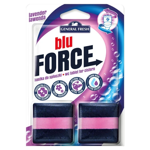 Kostka do Spłuczki GENERAL FRESH Blu Force Lawenda 2 x 50 g – Dwufazowe Tabletki do WC