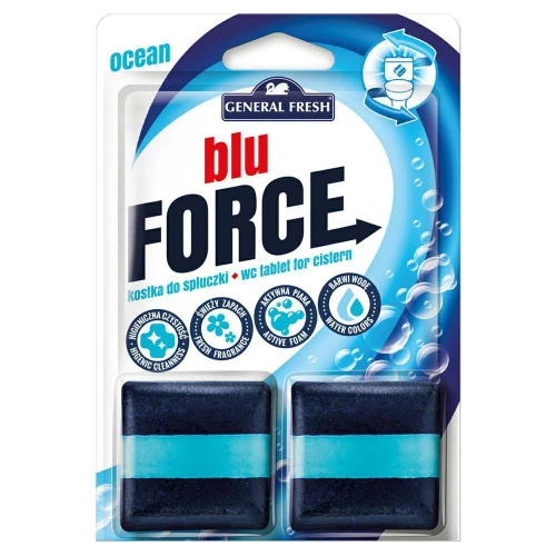 Kostka do Spłuczki GENERAL FRESH Blu Force Ocean 2 x 50 g – Dwufazowe Tabletki do WC