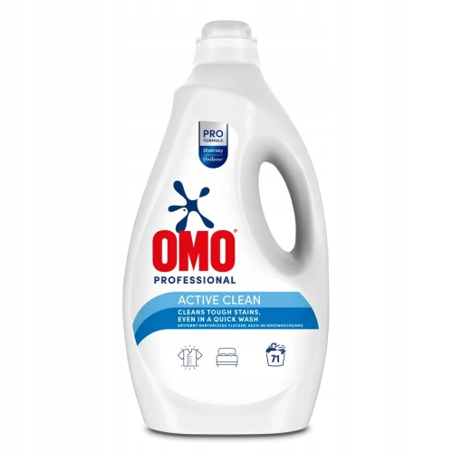 OMO Professional Active Clean Żel do Prania 5 L (71 Prań) – Skoncentrowany Płyn do Prania Tkanin