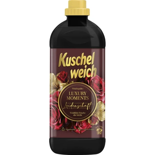 KUSCHELWEICH Luxury Moments Leidenschaft Płyn do Płukania Tkanin 1 L (50 Prań) – Luksusowy Koncentrat do Płukania Tkanin