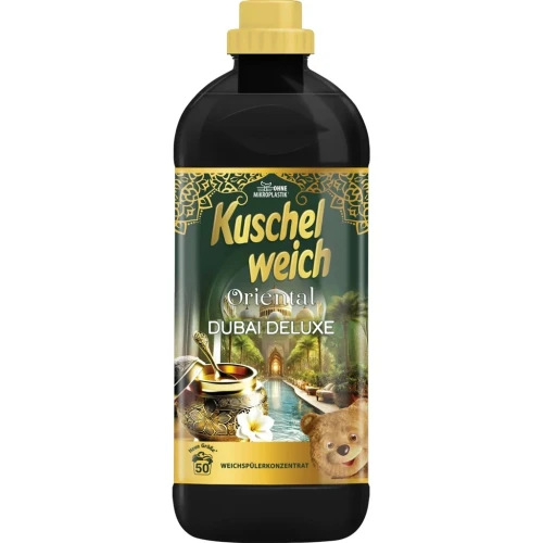 KUSCHELWEICH Oriental Dubai Deluxe Płyn do Płukania Tkanin 1 L (50 Prań) – Niemiecki Skoncentrowany Płyn do Płukania Tkanin