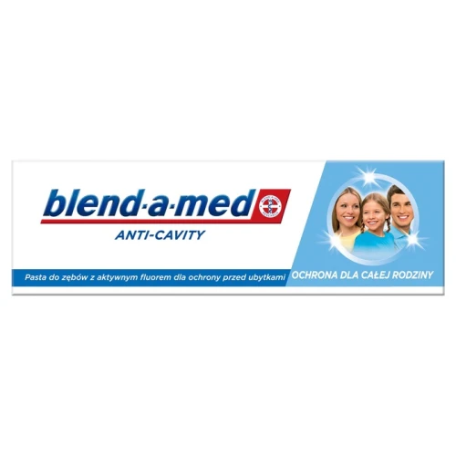 BLEND-A-MED Anti-Cavity Ochrona dla Całej Rodziny Pasta do Zębów z Fluorem 75 ml – Rodzinna Pasta Przeciw Próchnicy