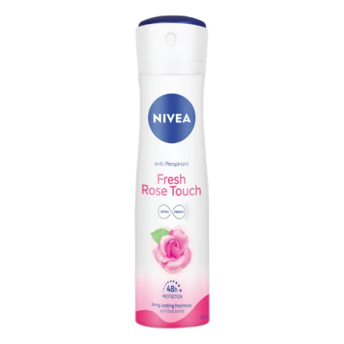 NIVEA Fresh Rose Touch Antyperspirant w Sprayu dla Kobiet 150 ml – Pielęgnacyjny Dezodorant Damski