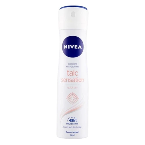NIVEA Talc Sensation Antyperspirant w Sprayu dla Kobiet 150 ml – Pielęgnacyjny Dezodorant Damski