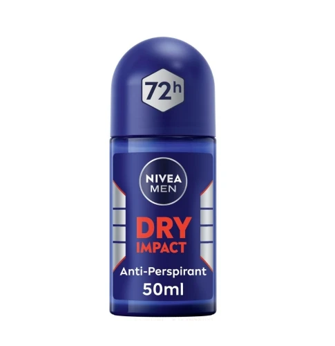 NIVEA MEN Dry Impact Antyperspirant w Kulce dla Mężczyzn 50 ml – Męski Dezodorant Roll-On