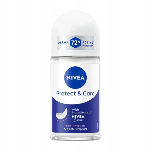 NIVEA Protect & Care Antyperspirant w Kulce dla Kobiet 50 ml – Damski Dezodorant Roll-On