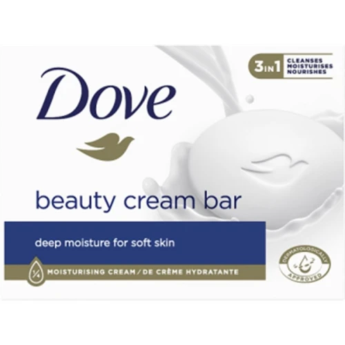 DOVE Beauty Cream Bar Mydło w Kostce 90 g – Pielęgnująca Kostka Myjąca Cream Original