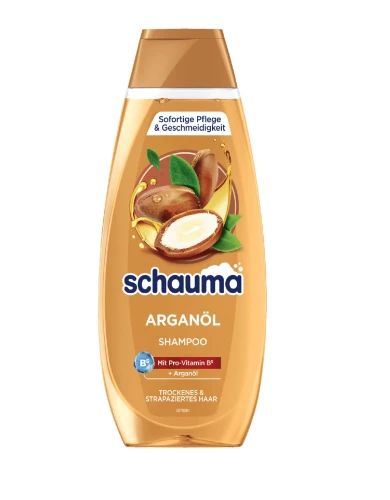 SCHAUMA Arganöl Szampon do Włosów Suchych i Nadwyrężonych – Niemiecki Szampon 400 ml