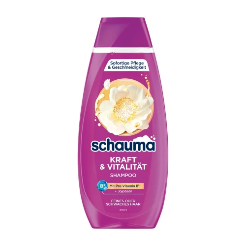 SCHAUMA Kraft & Vitalität Szampon do Włosów Cienkich i Słabych – Niemiecki Szampon 400 ml