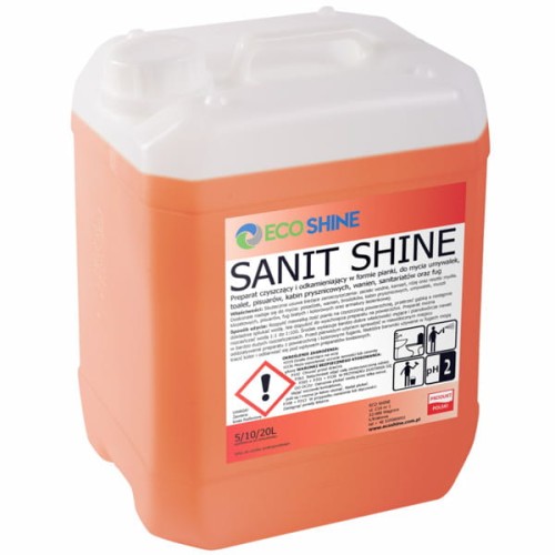 ECO SHINE Sanit Shine 5l Pianka czyszcząco-odkamieniająca do mycia łazienek, toalet, sanitariatów oraz fug