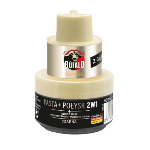 BUFALO   Pasta do butów 40ml 2w1 Czarna   /10/