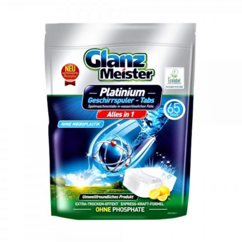 GlanzMeister All in One Tabletki do zmywarki 65szt  Lemon DE