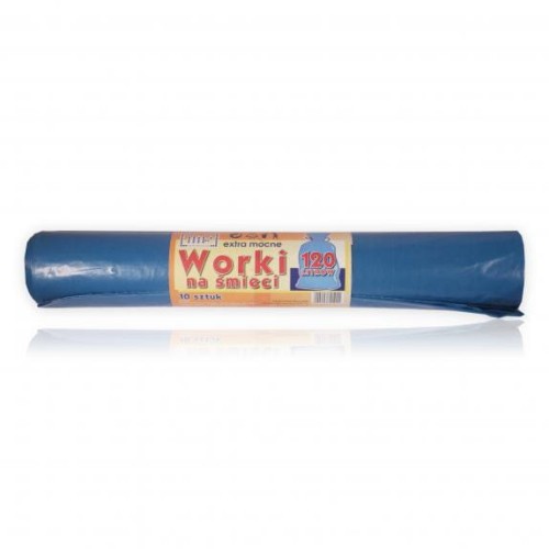 MP   Worki na śmieci 120l 10szt czarne /40/