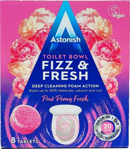 ASTONISH  Tabletki czyszczące do WC 8szt Pink Peony Fresh GB /12/