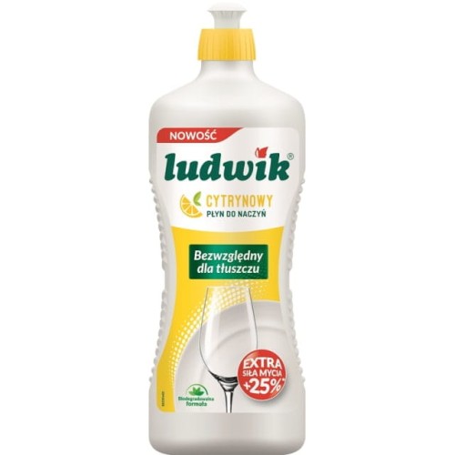 LUDWIK   Płyn do mycia naczyń 900ml Cytryna   /12/
