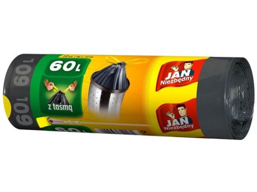 JAN NIEZBĘDNY   Worki na śmieci z taśmą 60l 10szt Magnum