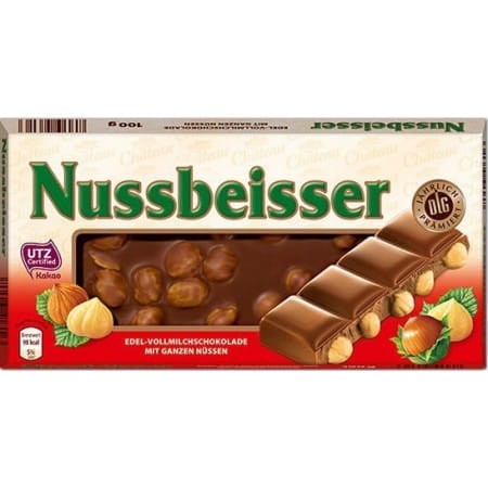 NUSSBEISSER 100G Czekolada mleczna z orzechami DE