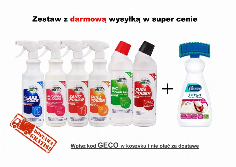 Zestaw DR BECKMANN + GecoLab – Skuteczne czyszczenie całego domu od podłogi po sufit - Sklep i hurtownia FH German