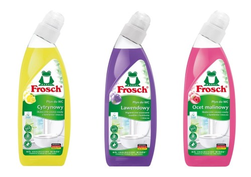 FROSCH Zestaw niemieckich płynów do WC 3x750 ml – Malina, Lawenda, Cytryna