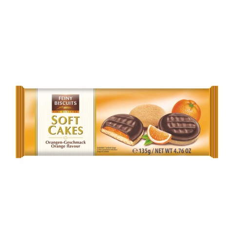 FEINY BISCUITS   Delicje o smaku pomarańczowym 135g  AT