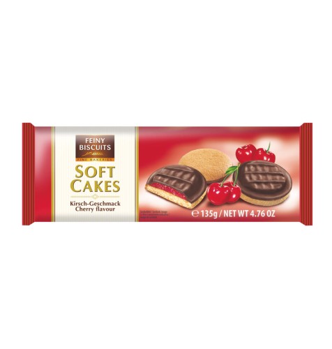 FEINY BISCUITS   Delicje o smaku wiśniowym 135g  AT